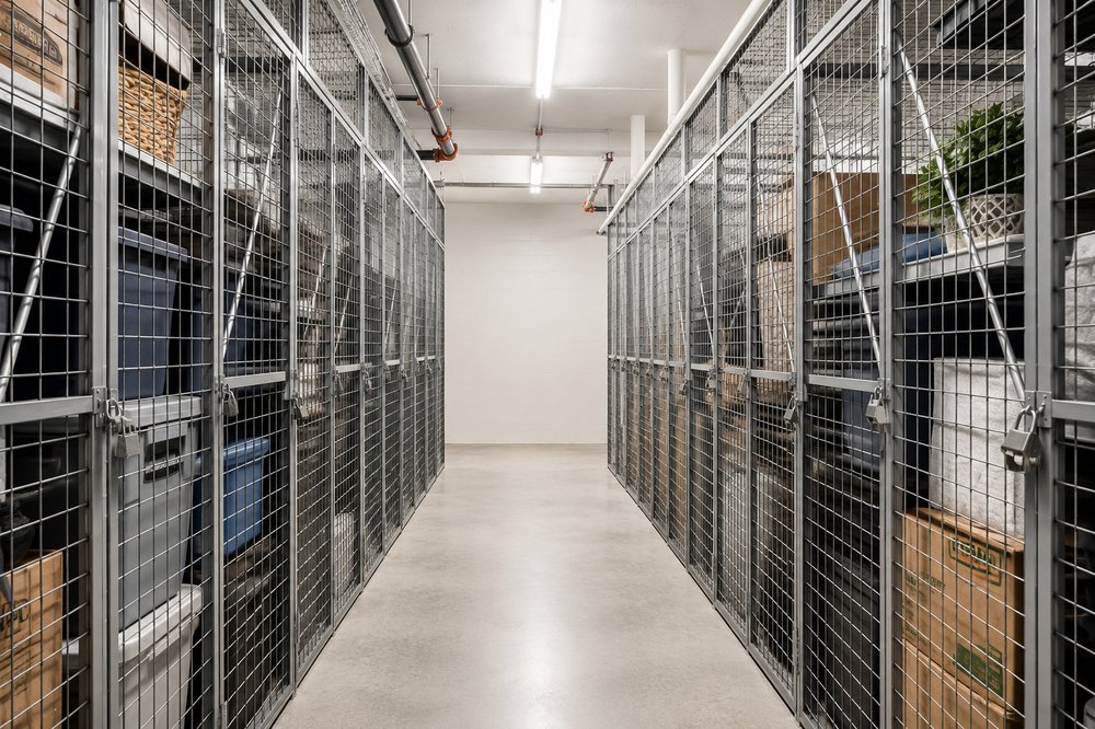 Secure storage lockers at The Anacapri
